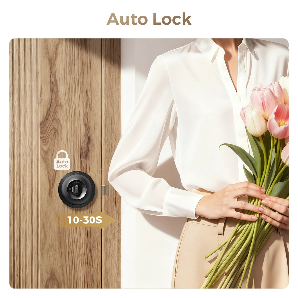 Secure Keyless Entry Smart Door Lock With Fingerprint Access and App Control