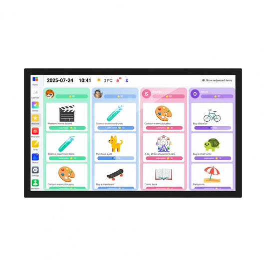 Smart Digital Family Calendar and Chore Planner