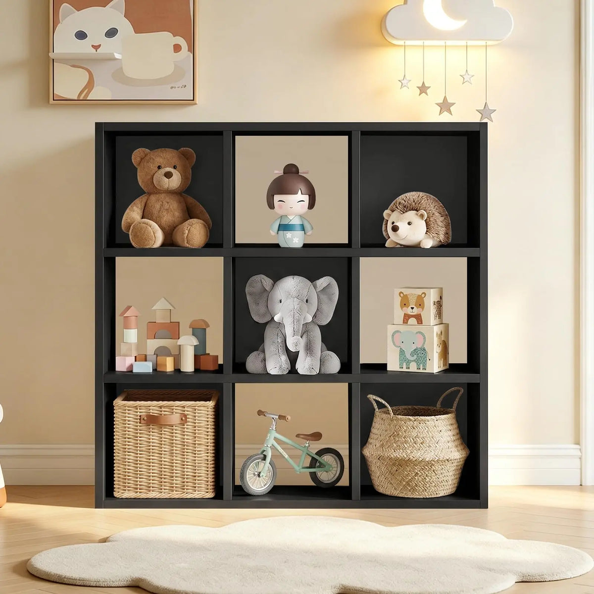 Modular Cube Storage Organizer Shelf For Home Office