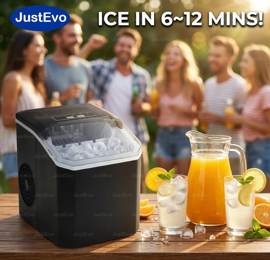 Portable Countertop Ice Maker With Auto Clean And Fast Ice