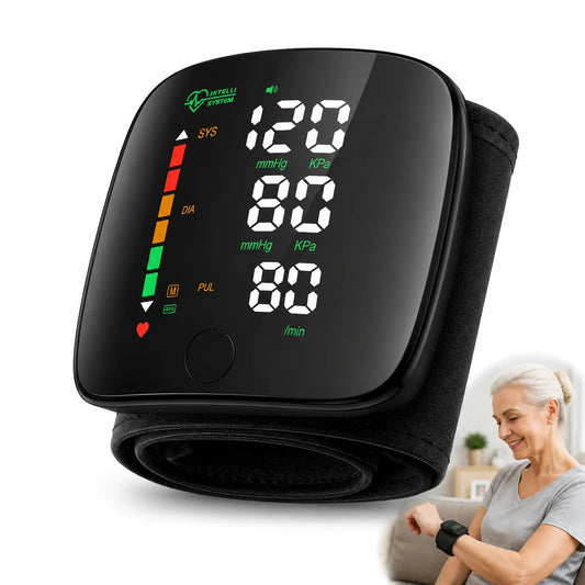 Jitesy Digital Wrist Blood Pressure Monitor With Voice Broadcast