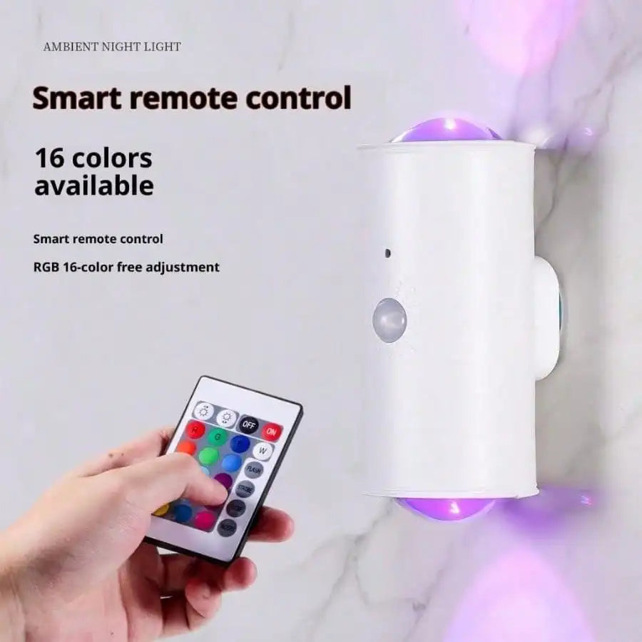 Double Head Atmosphere Light Motion Sensor Magnetic Wall Lamp