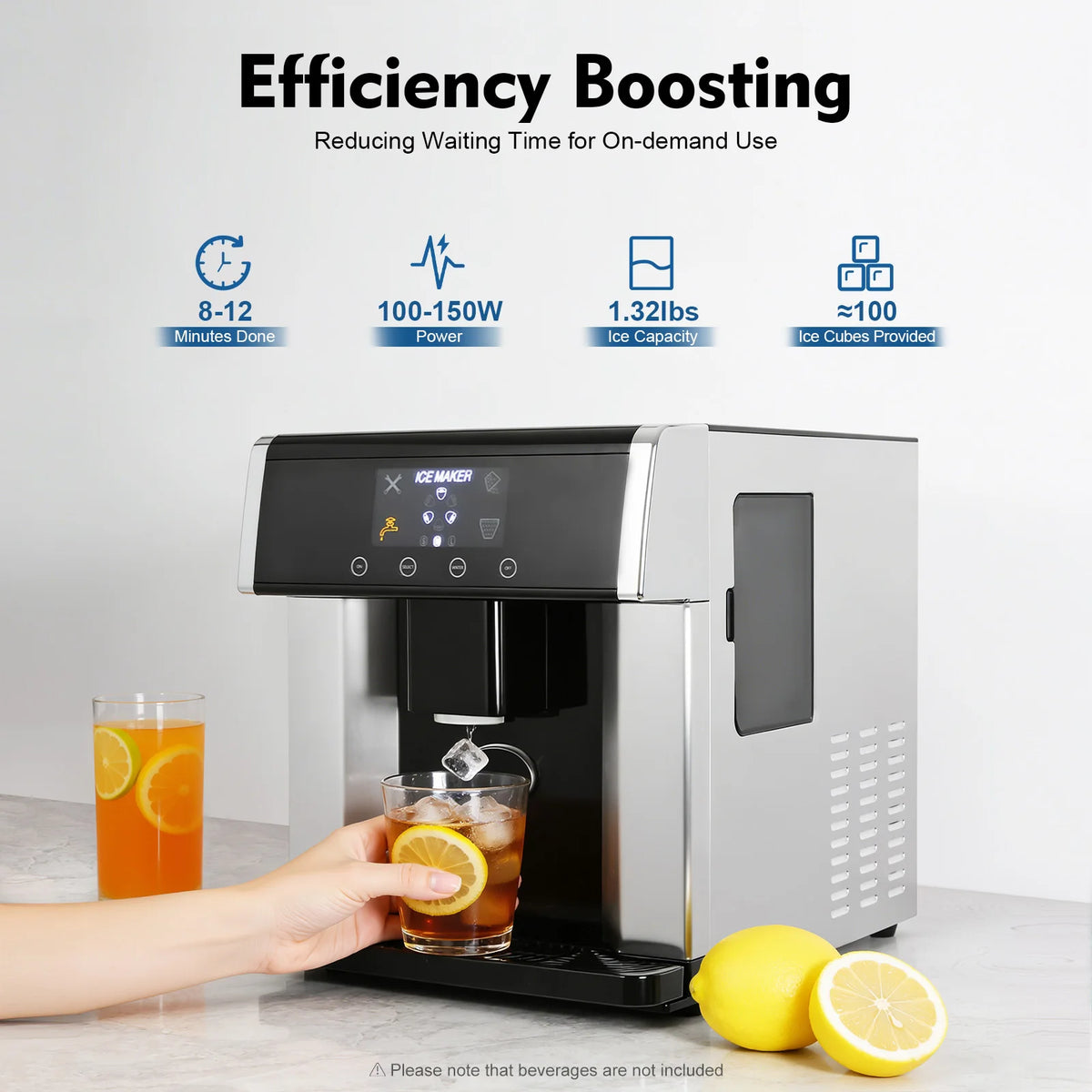 Sweetmile Countertop Ice Maker Touch Control Self Cleaning