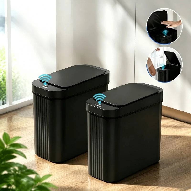 Touch Free Automatic Motion Sensor Smart Waste Bin for Home